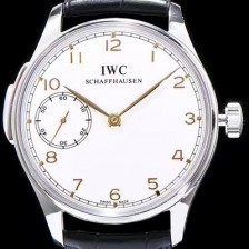 SA급 아이더블유씨 남성용 포르투기즈 미닛 리피터 화이트 다이얼 오토매틱 무브먼트 IWC0200 xx