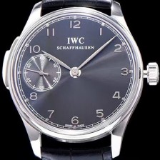SA급 아이더블유씨 남성용 포르투기즈 미닛 리피터 블랙 다이얼 오토매틱 무브먼트 IWC0231 xx