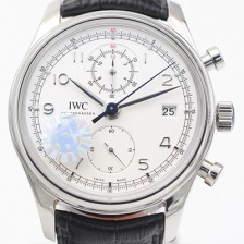 SA급 아이더블유씨 남성용 포르투기즈 IW390303 크로노그래프 클래식 에디션!! 스몰 해킹 세컨즈 화이트 다이얼 오토매틱 무브먼트 IWC0101 xx