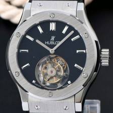 SA급 휴블렛 남성용 솔로 뱅 투어빌론 블랙 다이얼/세라믹 베젤 hub1057 xx