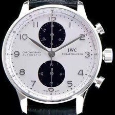 SA급 아이더블유씨 남성용 포르투기즈 오토메틱 크로노그래프 화이트 다이얼 IWC4200 xx