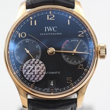 SA급 아이더블유씨 남성용 포루투기즈 오토매틱 7데이즈 스틸 로즈골드 블랙다이얼 IWC0401 xx
