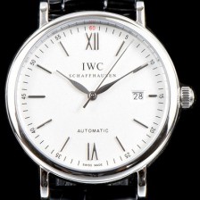 SA급 아이더블유씨 남성용 포르토피노 IW356501 오토매틱 센트럴 해킹 세컨즈 실버 다이얼 오토매틱 무브먼트 IWC0100 xx