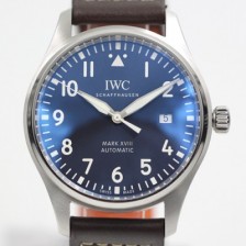 SA급 아이더블유씨 남성용 파일럿 워치 마크 XVIII IW327004 어린왕자 에디션 센트럴 해킹 세컨즈 40mm 블루 다이얼 오토매틱 무브먼트 iwc4074 xx
