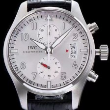 SA급 아이더블유씨 남성용 파일럿 7750 오토매틱 무브먼트 실버 다이얼 IWC0400 xx