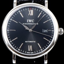 SA급 아이더블유씨 남성용 포르토피노 IW356502 오토매틱 센트럴 해킹 세컨즈 블랙 다이얼 오토매틱 무브먼트 IWC0130 xx