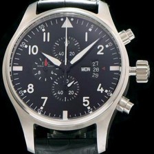 SA급 아이더블유씨 남성용 스위스 쿼츠 파일럿 블랙 다이얼 IWC0400 xx