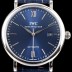 SA급 아이더블유씨 남성용 포르토피노 IW356512 오토매틱 센트럴 해킹 세컨즈 블루 다이얼 오토매틱 무브먼트 IWC0134 xx