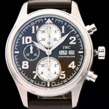 SA급 아이더블유씨 남성용 파일럿 크로노 생땍쥐베리 브라운다이얼 IWC0404 xx