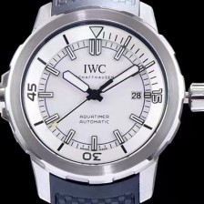 SA급 아이더블유씨 남성용 아쿠아타이머 IW329003 신형 다이버 워치!! 센트럴 해킹 세컨즈 화이트 다이얼 오토매틱 무브먼트 IWC0400 xx