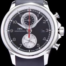 SA급 아이더블유씨 남성용 요트클럽 블랙 다이얼 오토매틱 무브먼트 IWC0200 xx