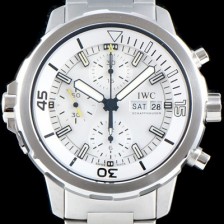 SA급 아이더블유씨 남성용 아쿠아타이머 IW376802 크로노그래프 화이트 다이얼 IWC0401 xx
