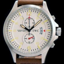 SA급 아이더블유씨 남성용 파일럿 워치 탑건 세븐데이즈 크로노그래프 화이트 다이얼 스위스 정품 쿼츠 무브먼트 IWC0140 xx