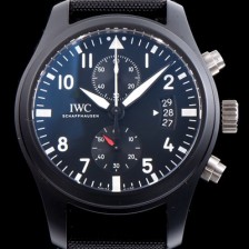 SA급 아이더블유씨 남성용 에디션 탑건 IW388007 세라믹 V6F 블랙 다이얼 오토매틱 무브먼트 IWC0203 xx