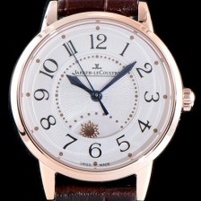 SA급 예거르꿀르뜨 남성용 랑데부 나잇&데이 3442430 미디엄 레이디 워치!! 고급스러운 18K로즈골드 케이스 문페이즈 화이트 기요셰 다이얼 오토매틱 무브먼트 JAG0401 xx