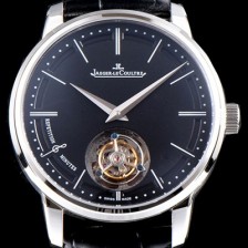 SA급 예거르쿨트르 남성용 마스터 울트라 씬 1313520 미닛 리피터 플라잉 투르비옹 블랙 다이얼 아시안 투어빌론 탑재 무브먼트 JAG0414 xx