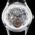 SA급 예거르쿨트르 남성용 신형 마스터 그랜드 투어빌론 쥬얼 다이아몬드 인덱스 화이트&실버 스켈레톤 다이얼 투어빌론 무브먼트 JAG0400 xx