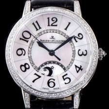 SA급 예거르꿀르뜨 남성용 랑데부 나잇&데이 3442440 레이디 워치 최상급 다이아몬드 세팅 문페이즈 자개 다이얼 오토매틱 무브먼트 JAG0410 xx