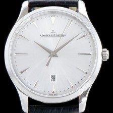 SA급 예거르꿀뜨르 남성용 마스터 울트라 씬 데이트 1288420 실버 다이얼 오토매틱 무브먼트 JAG0404 xx