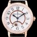 SA급 예거르꿀르뜨 남성용 랑데부 나잇&데이 3442440 레이디 워치 18K 로즈골드 최상급 다이아몬드 세팅 베젤 문페이즈 화이트 텍스쳐드 다이얼 오토매틱 무브먼트 JAG0425 xx