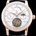 SA급 예거르쿨트르 남성용 마스터 그랑 트래디션 5042420 퀀템 퍼페추얼 18K 로즈골드 화이트 다이얼 아시안 투어빌론 탑재 무브먼트 JAG0414 xx