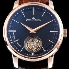 SA급 예거르쿨트르 남성용 마스터 울트라 씬 1313520 미닛 리피터 플라잉 투르비옹 18K 로즈골드 블랙 다이얼 아시안 투어빌론 탑재 무브먼트 JAG0411 xx