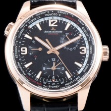 SA급 예거르꿀뜨르 남성용 폴라리스 지오그래픽 904847J WT!! 세컨드 타임존 24시간 인디케이터 월드타임 파워 리저브 블랙 그라데이션 다이얼 수정형 Cal.866 타입 오토매틱 무브먼트 JAG0400 xx