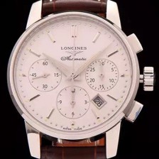 SA급 론진 남성용 마스터 컬렉션 크로노그래프 오토매틱 화이트다이얼 LON0401 xx