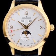 SA급 예거르꿀뜨르 남성용 마스터 캘린더 1552520모델 씬 문페이즈 화이트다이얼 아플리케 인덱스 오토매틱 무브먼 JAG4202 xx