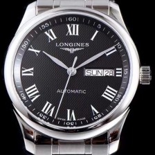 SA급 론진 남성용 마스터 컬렉션 L2.755.4.51.6 LG사 데이트블랙 발리콘 다이얼 브레이슬릿 오토메틱 무브먼트 LON0410 xx