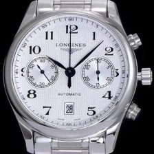 SA급 론진 남성용 마스터 L2.669.4.78.6 컬렉션 화이트 다이얼 오토매틱 무브먼트 LON0414 xx