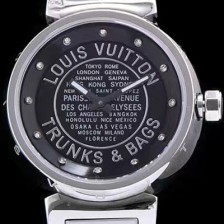 SA급 루이비통 남성용 탕부르 블랙 다이얼 쿼츠 무브먼트 LOU4204 xx