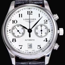 SA급 론진 남성용 마스터 L2.669.4.78.6 컬렉션 화이트 다이얼 오토매틱 무브먼트 LON0410 xx