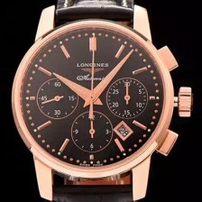 SA급 론진 남성용 마스터 컬렉션 크로노그래프 오토매틱 블랙다이얼 LON0440 xx