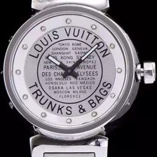 SA급 루이비통 남성용 탕부르 화이트 다이얼 쿼츠 무브먼트 LOU4210 xx
