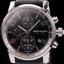 SA급 몽블랑 남성용 타임워커 크로노 SS 블랙 다이얼 43mm MON4230 xx