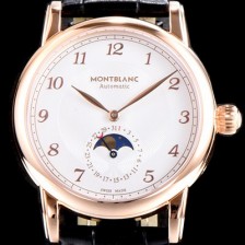 SA급 몽블랑 남성용 박서준이 선택한 드라마 속 그 시계!! U0117327 스타 레거시 문페이즈 아이코닉 스타 컬력션 18k 로즈골드 화이트 다이얼 오토매틱 무브먼트 MON0405 xx