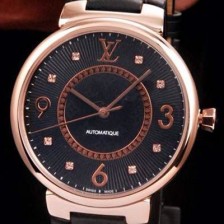 SA급 루이비통 남성용 브라운 다이얼 탕부르 모노그램 Quartz Movement LOU4212 xx