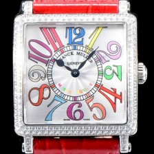 SA급 프랭크 뮬러 남성용 마스터 스퀘어 6000 K SC DT COL DRM V D 레이디 워치 쥬얼 다이아몬드 베젤 크레이지 아워 다이얼 스위스 오토매틱 무브먼 FRA4431 xx