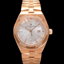 SA급 바쉐런 콘스탄틴 여성용 오버시즈 4605V200R-B968 18K 로즈골드 오토매틱 무브먼트 35mm 실버 다이얼 vac1144 xx