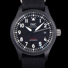 SA급 아이더블유씨 남성용 파일럿 IW326906 마크 탑건 에디션 오토매틱 40mm 세라믹재질 나토천/가죽줄 믹스 블랙다이얼 iwc29048 xx