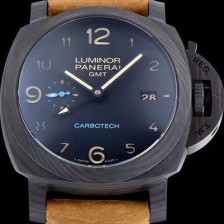 SA급 파네라이 남성용 루미너 지엠티 카보테크 블랙다이얼 PAN0410 xx