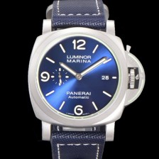 SA급 파네라이 남성용 루미노르 마린나 70주년 한정판 PAM01117 44미리 오토매틱 Cal.P.9010 티타늄 케이스 블루 다이얼 pan5195 xx
