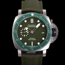 SA급 파네라이 남성용 서브머시블 베르데 스메랄도 PAM01287 오토매틱 Cal P. 900 타입 44mm 그린 다이얼 pan5212 xx