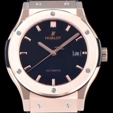 SA급 휴블렛 남성용 클레식 퓨전 565.OX.1180.LR 논그로노형 골드 케이스 UP!! 블랙 다이얼 고급스러운 18K 로즈골드 케이스 오토매틱 무브먼트 HUB0200 xx