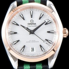 SA급 오메가 남성용 신제품 UP!!시마스터 220.10.41.21.06.001 아쿠아 테라150M 코-액시얼 41MM 크로노미터 화이트 티크 다이얼 오토매틱 무브먼트 OMG0501 xx