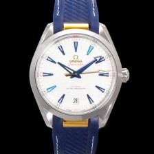 SA급 오메가 남성용 씨마스터 220.12.41.21.02.004 아쿠아테라 150m 마스터 코-액시얼 라이더 컵 41mm 오토매틱 Cal.8900 타입 실버 다이얼 omg20239 xx