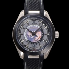 SA급 오메가 남성용 씨마스터 220.92.43.22.99.001 아쿠아테라 150M GMT 월드타이머 43미리 오토매틱 Cal. 8938 타입 우레탄줄 그레이 다이얼 omg20244 xx