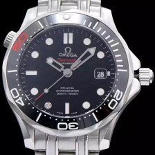 SA급 오메가 남성용 시마스터 블랙 다이얼 오토매틱 무브먼트 OMG0012 xx