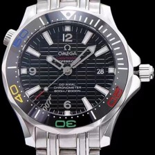 SA급 오메가 남성용 시마스터 블랙 다이얼 오토매틱 무브먼트 OMG0014 xx